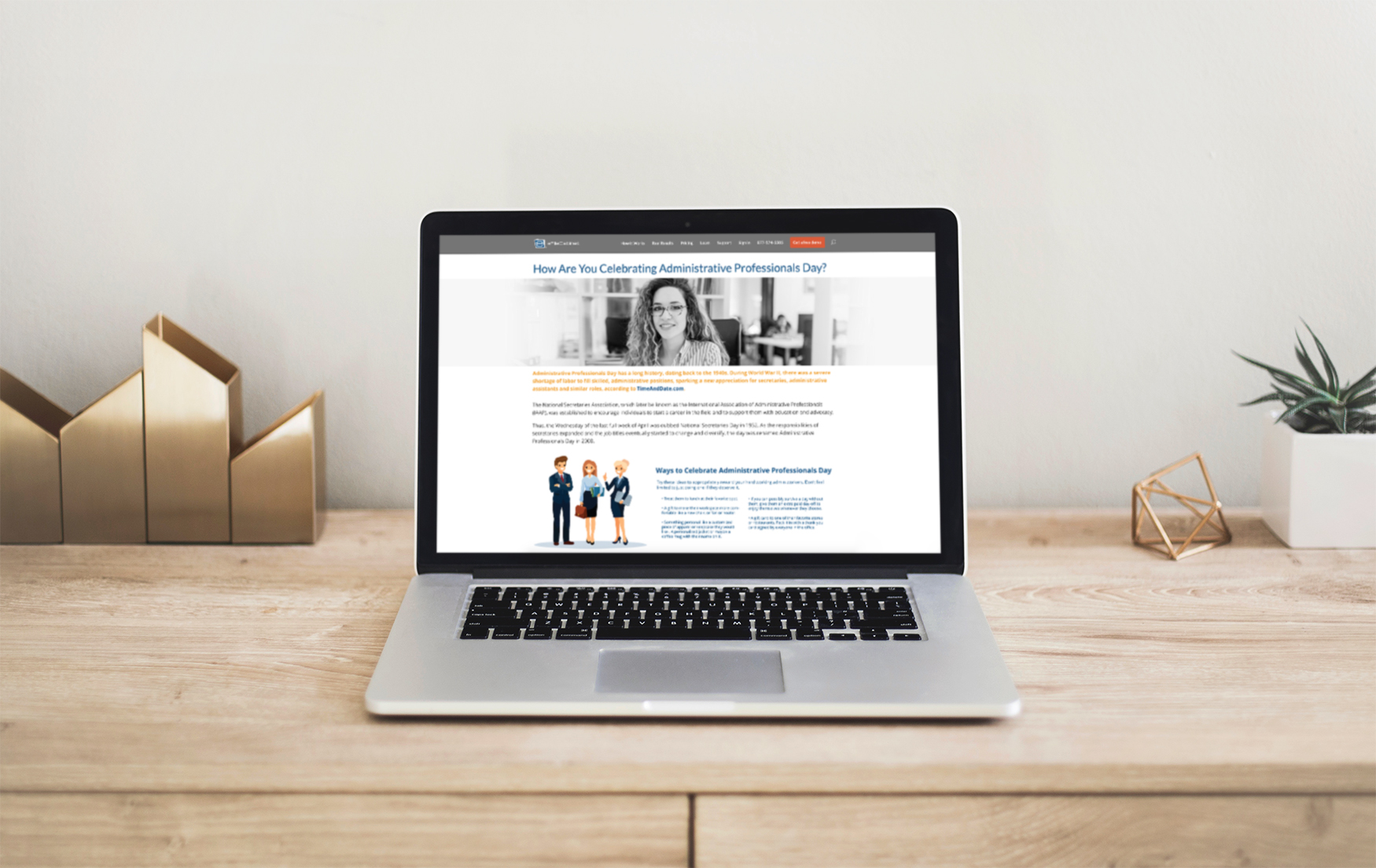 laptop screen displaying blog